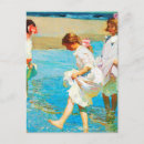 Recherche de scène de plage cartes postales Vintage
