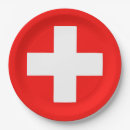 Recherche de pays assiettes en papier Rouge