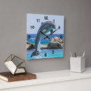 Recherche de murale de dauphin horloges Nature