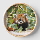 Recherche de panda rouge horloges Mignon
