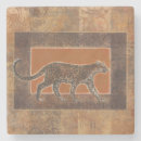 Recherche de léopard dessous de verres Brun