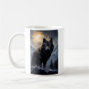 Recherche de loup noir tasses Nuit