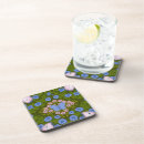 Recherche de symétrie dessous de verres Floral
