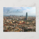 Recherche de paysage urbain de barcelone cartes postales Europe