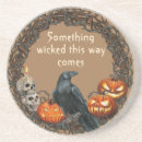 Recherche de citrouille halloween dessous de verres Jack o'lantern