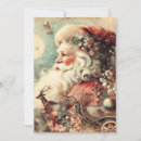 Recherche de vintage lune vœux cartes Santa claus