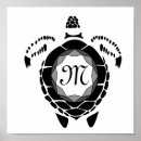 Recherche de tortue posters Monogramme