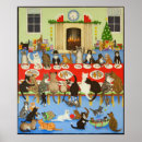 Recherche de chat gingembre posters Noël