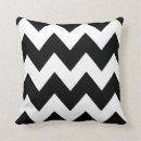 Recherche de zigzag noir et blanc coussins Géométrique