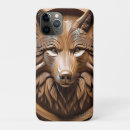 Recherche de chien loup iphone coques Bois