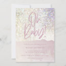 Recherche de glamour baby shower invitations Étincelant