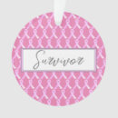 Recherche de ruban rose ornements Survivant