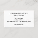 Recherche de service de piscine cartes visite D'