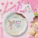 Recherche de ballerine assiettes en papier Jeune fille