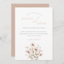 Recherche de doux mariage invitations Fleur sauvage