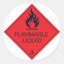 Recherche de liquide autocollants Inflammable