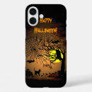 Recherche de nuit de halloween iphone coques Clair de lune