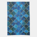 Recherche de motif marocain cuisine linges Bleu