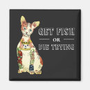Recherche de poisson chat magnets Drôle