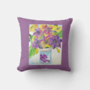 Recherche de fleurs violettes coussins Joyeux