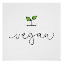 Recherche de vegans posters Minimaliste