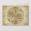 Recherche de symbole de lune cartes postales Astrologie