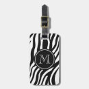 Recherche de zèbre bagages étiquettes Monogramme