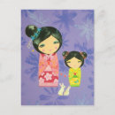 Recherche de kokeshi cartes postales Fille