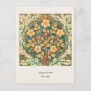 Recherche de motif botanique cartes postales William morris