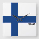 Recherche de français de drapeau horloges Finlande