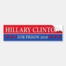 Recherche de hillary clinton voiture autocollants Prison