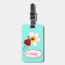 Recherche de coccinelles bagages étiquettes Rouge