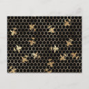 Recherche de peigne de miel cartes postales Abeille