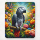 Recherche de perroquet gris africain tapis souris Tropical