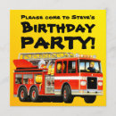 Recherche de pompe à incendie invitations Firetruck