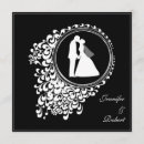 Recherche de silhouette jeunes mariés cartes postales Élégant