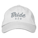 Recherche de mariage brodées casquettes Monogramme