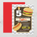 Recherche de hamburgers invitations Garçon