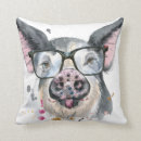 Recherche de de porc coussins Aquarelle