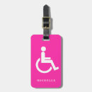 Recherche de fauteuil roulant bagages étiquettes Symbole