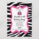 Recherche de zebra print invitations Fille