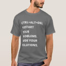 Recherche de ctrl alt del tshirts Geek