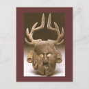 Recherche de masque en bois cartes postales Vintage