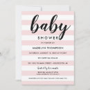 Recherche de rayures roses invitations Bientôt maman