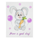Recherche de lapin mignon posters Aquarelle