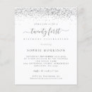 Recherche de silver glitter invitations Elegant