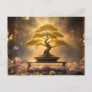 Recherche de bonsaïs cartes postales Zen