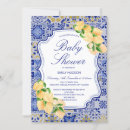 Recherche de blue tile invitations Citron