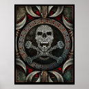 Recherche de drapeau pirate jolly roger posters Crâne et les os