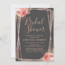 Recherche de gold floral bridal shower invitations Élégant